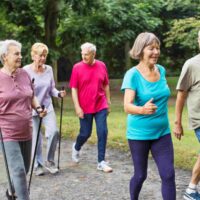 Senior summer walks in Clarkston & Pontiac Michigan