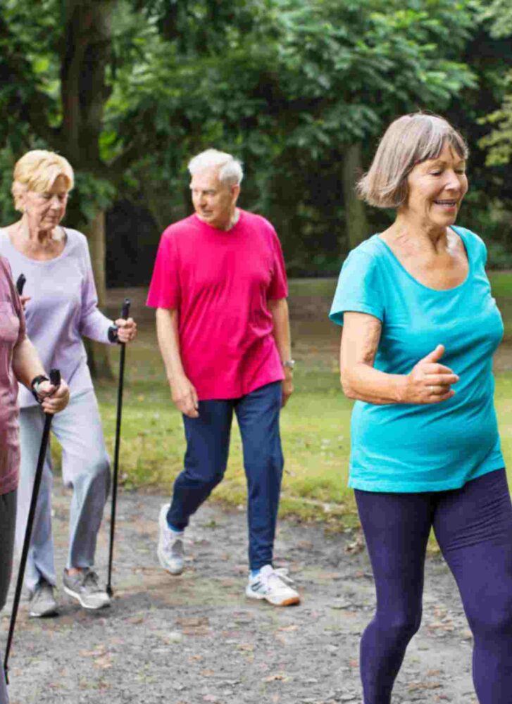 Senior summer walks in Clarkston & Pontiac Michigan