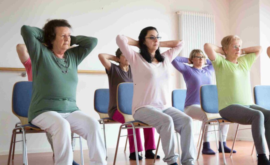 Chair Yoga routines for assisted living in Lansing